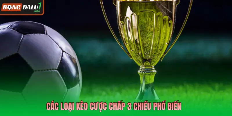 Các loại kèo cược chấp 3 chiều phổ biến