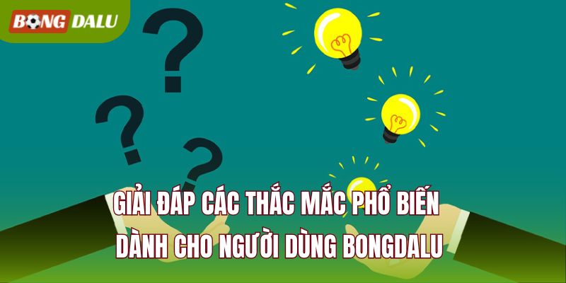 Giải đáp các thắc mắc phổ biến dành cho người dùng BONGDALU