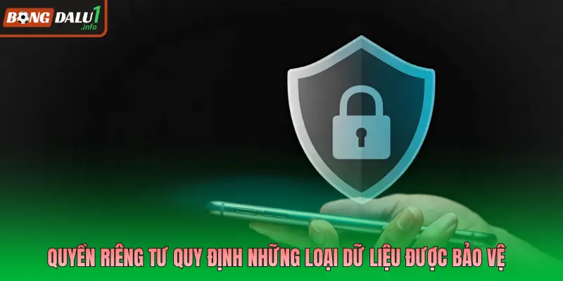 Quyền riêng tư quy định những loại dữ liệu được bảo vệ